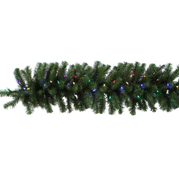 Alanny 108'' in. Lighted Faux Fir Garland & Reviews AllModern